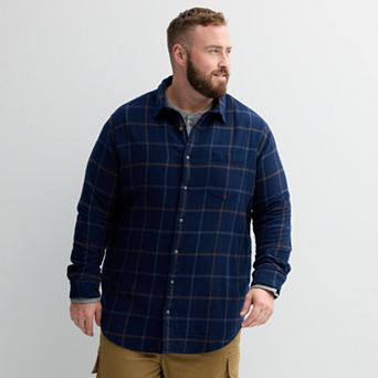 Big & Tall Sonoma Goods For Life® Long Sleeve Flannel Shirt