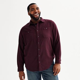 Big & Tall Sonoma Goods For Life® Long Sleeve Flannel Shirt