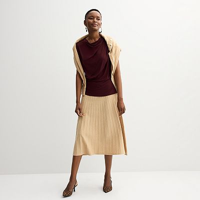 Women's Nine West Drape Twist Front Top