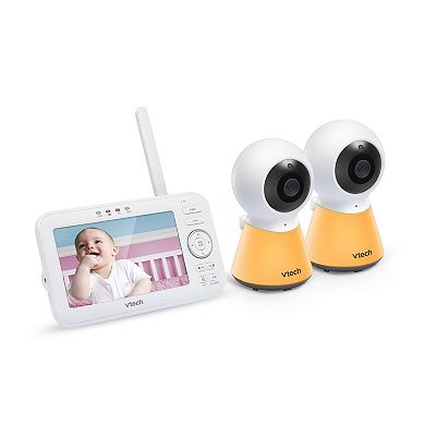 VTech Two Camera 5" Digital Video Baby Monitor with Adaptive Night Light