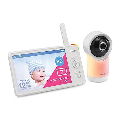 VTech 1080p Smart WiFi Remote Access 360 Degree Pan & Tilt Video Baby Monitor with Night Light