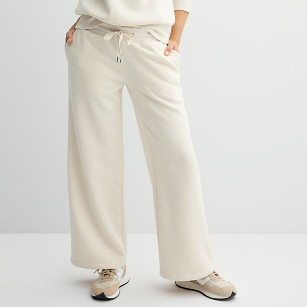 Women's Sonoma Goods For Life® Fleece Wide Leg Pants