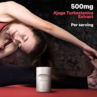 Codeage Liposomal Turkesterone 500 mg Supplement 120 ct