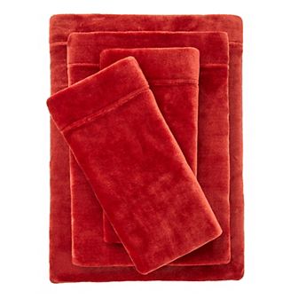 Brylanehome Bh Studio 4 pc Microfleece Sheet Set