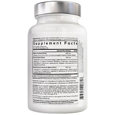 Amen Mood Probiotic 51 Billion CFUs + Prebiotics Supplement 60 ct