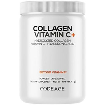 Codeage Collagen Peptides Powder + Vitamin C 9.98 oz