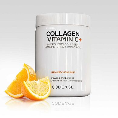 Codeage Collagen Peptides Powder + Vitamin C 9.98 oz