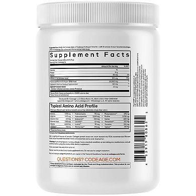 Codeage Collagen Peptides Powder + Vitamin C 9.98 oz
