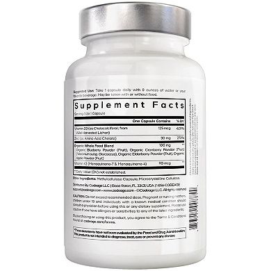 Amen Vitamin D, K2 & Zinc Supplement 60 ct