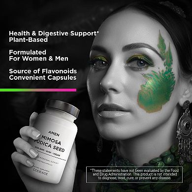 Amen Organic Mimosa Pudica Seeds Capsules 120 ct