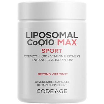 Codeage Liposomal CoQ10 Max 250mg + Vitamin E Supplement 60 ct