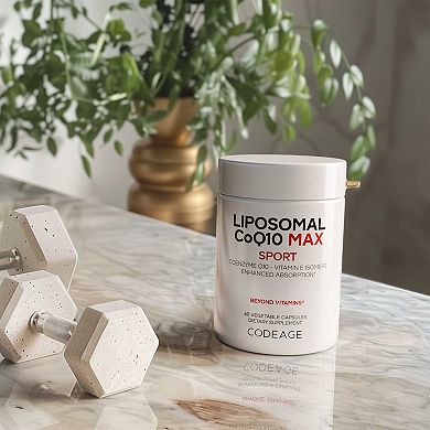 Codeage Liposomal CoQ10 Max 250mg + Vitamin E Supplement 60 ct