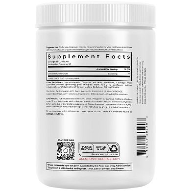 Codeage Liposomal Creatine Monohydrate 3000 mg Capsules 360 ct