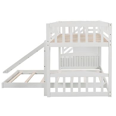 Merax Stairway Bunk Bed With Two Drawers And Slide