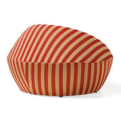 Lounge Chair-red Yellow Stripe