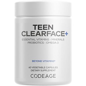 Codeage Teen Clearface Vitamins Minerals & Probiotics Supplement 60 ct