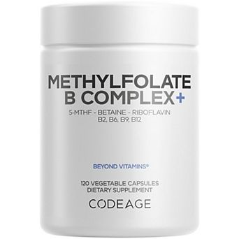 Codeage Methylfolate B Complex - Folate Riboflavin B6 & B12 120 ct