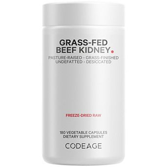 Codeage Grass-Fed Beef Kidney Glandular Supplement 180 ct