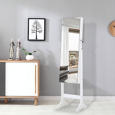 Hivvago Full Sized Body Mirror And Jewelry Cabinet Storage