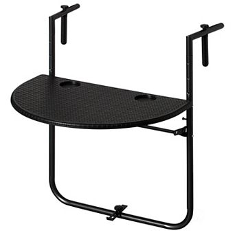 Indoor and Outdoor Rattan Decorative Plastic Foldable Balcony Table