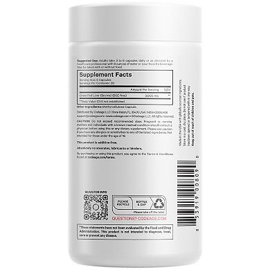 Codeage Grass-Fed Beef Liver Glandular Supplement 180 ct