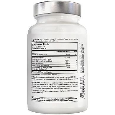 Amen Sea Moss, Bladderwrack & Burdock Seaweed Superfood 90 ct