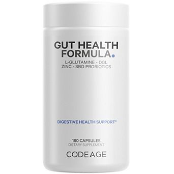 Codeage Gut Health Formula - L-Glutamine Probiotics & Prebiotics 180 ct