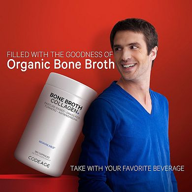 Codeage Bone Broth Collagen Peptides Supplement 180 ct