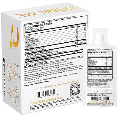 Codeage Nanofood Liposomal Vitamin C + E Liquid Supplement 32 Pouches