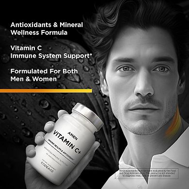 Amen Vitamin C 1285 mg Supplement with Zinc 120 ct