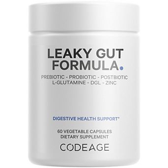 Codeage Leaky Gut L-Glutamine + Probiotics Supplement 60 ct