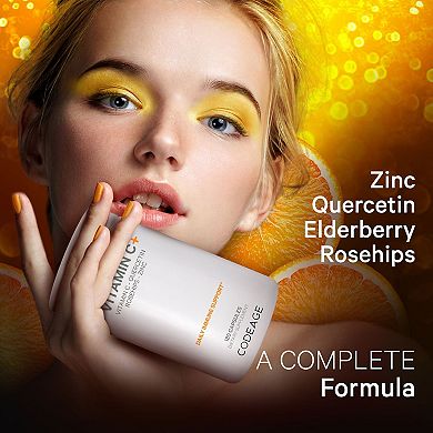 Codeage Liposomal Vitamin C 1500mg + Zinc Supplement 180 ct