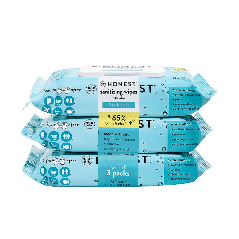 The Honest Company Unscented Sanitizing Wipes, 150 Ct