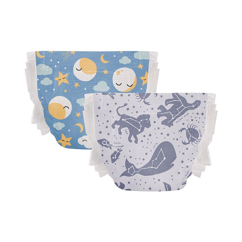 The Honest Company Clean Conscious Disposable Overnight Diapers Cozy Cloud + Star Signs - Size 6 - 34ct