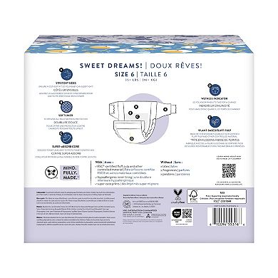 The Honest Company Overnight Cozy Cloud and Star Signs Diapers