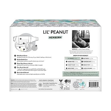 The Honest Company Clean Conscious Lil' Peanut Newborn Diapers Balloon and Panda Prints