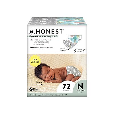The Honest Company Clean Conscious Lil' Peanut Newborn Diapers