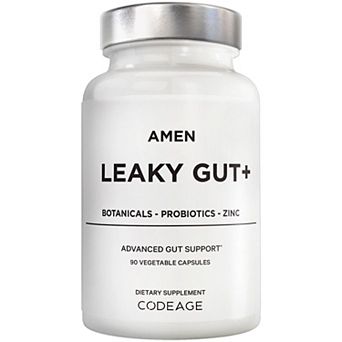 Amen Leaky Gut L-Glutamine, Probiotic & Prebiotic Supplement 90 ct