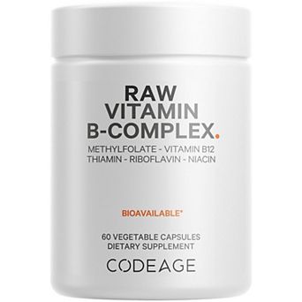 Codeage Raw Vitamin B-Complex Supplement 60 ct