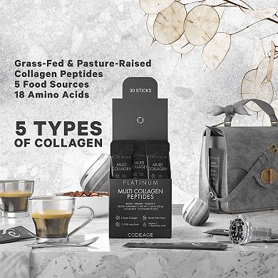 Codeage Multi Collagen & Biotin + Vitamin C Powder Stick Packs 30 ct