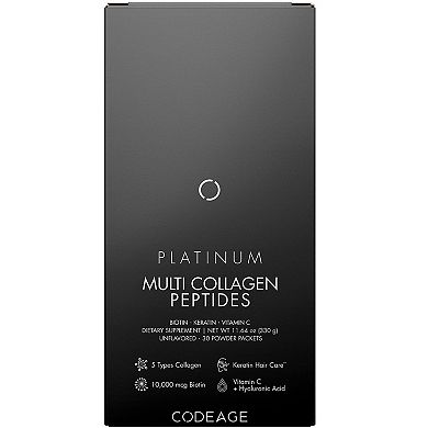 Codeage Multi Collagen & Biotin + Vitamin C Powder Stick Packs 30 ct