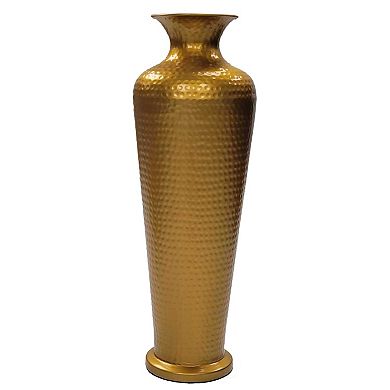 Decorative Modern Metal Hammered Floor Flower Vase