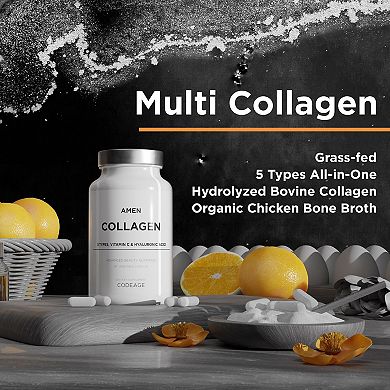 Amen Collagen Peptides + Hyaluronic Acid & Vitamin C 90 ct