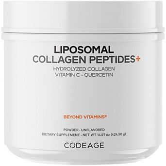 Codeage Liposomal Collagen Peptides Powder + Vitamin C 14.97 oz