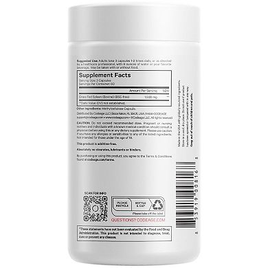Codeage Grass-Fed Beef Spleen Glandular Supplement 180 ct