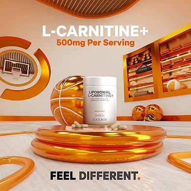Codeage Liposomal L-Carnitine 500mg Supplement 90 ct