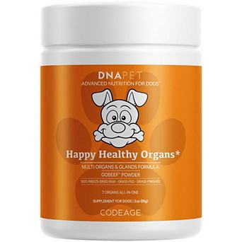 DNA PET Happy Healthy Organs & Glands Supplement for Dogs, Canine Multi Organ Beef Powder, 3 oz