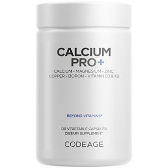Codeage Calcium 250 mg Supplement + Magnesium Zinc Copper & Vitamins 120 ct
