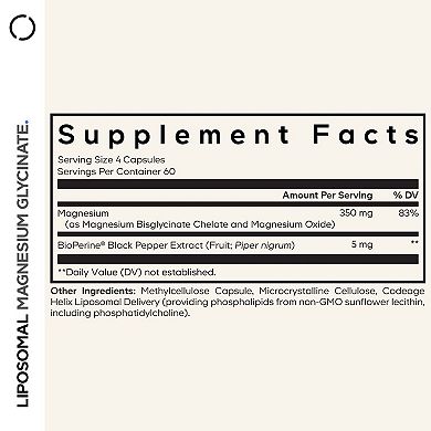Codeage Magnesium Bisglycinate Chelate Supplement 2-Month Supply 240 ct
