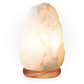 Himalayan Glow White Salt Crystal Lamp, 7 Lbs